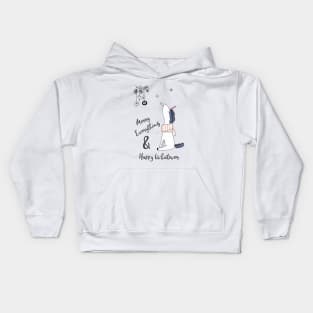 Merry Everything & Happy Whatever - Christmas Unicorn Kids Hoodie